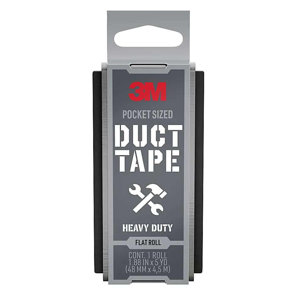 3M™ Heavy Duty Pocket Duct Tape, 1.88 in x 5 yd, 1 Tape Roll, Hand Tear, Bundle, Patch, Protect & Repair, Great Strength For Durability