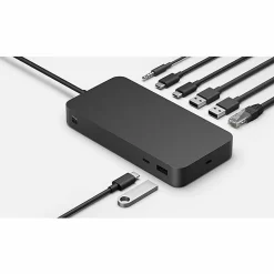 Microsoft Docking Station - for Notebook/Monitor - 165 W - Thunderbolt 4 - 2 Displays Supported - 4K - T8H00001