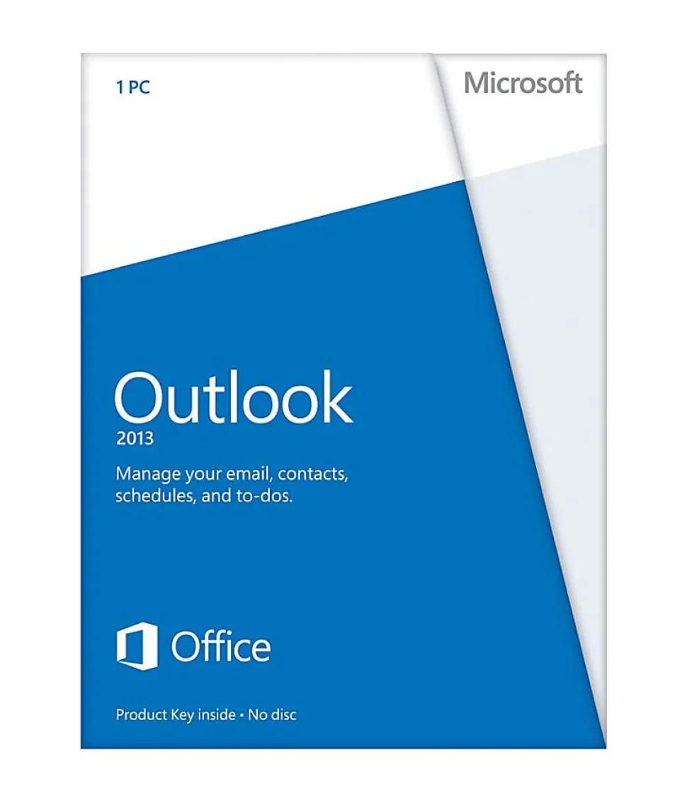 Microsoft Outlook 2013 - Box pack - 1 PC - 32/64-bit, medialess - Win - English