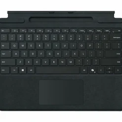 Microsoft Surface Pro Keyboard with Pen Storage - Black - Notebook - TouchPad - Mechanical Keyswitch - Black