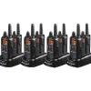 Midland Business Radio Bundle - 36 Radio Channels - 22 FRS - Silent Operation, Hands-free - AAA - Nickel Metal Hydride (NiMH) - Black - 8 / Box