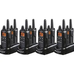 Midland Business Radio Bundle - 36 Radio Channels - 22 FRS - Silent Operation, Hands-free - AAA - Nickel Metal Hydride (NiMH) - Black - 8 / Box