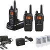 Midland LXT633VP3 Two-Way Radio Three Pack - 22 Radio Channels - Upto 158400 ft - 121 Total Privacy Codes - LXT633VP3