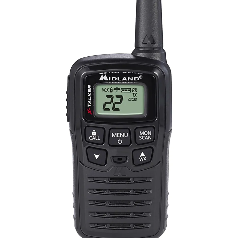 Midland T10x-TALKER Walkie Talkie - 22 Radio Channels - Upto 105600 ft - 38 Total Privacy Codes, 2/Pack