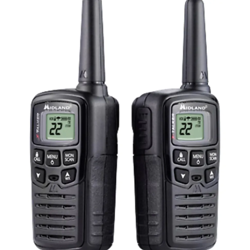 Midland T10x-TALKER Walkie Talkie - 22 Radio Channels - Upto 105600 ft - 38 Total Privacy Codes, 2/Pack
