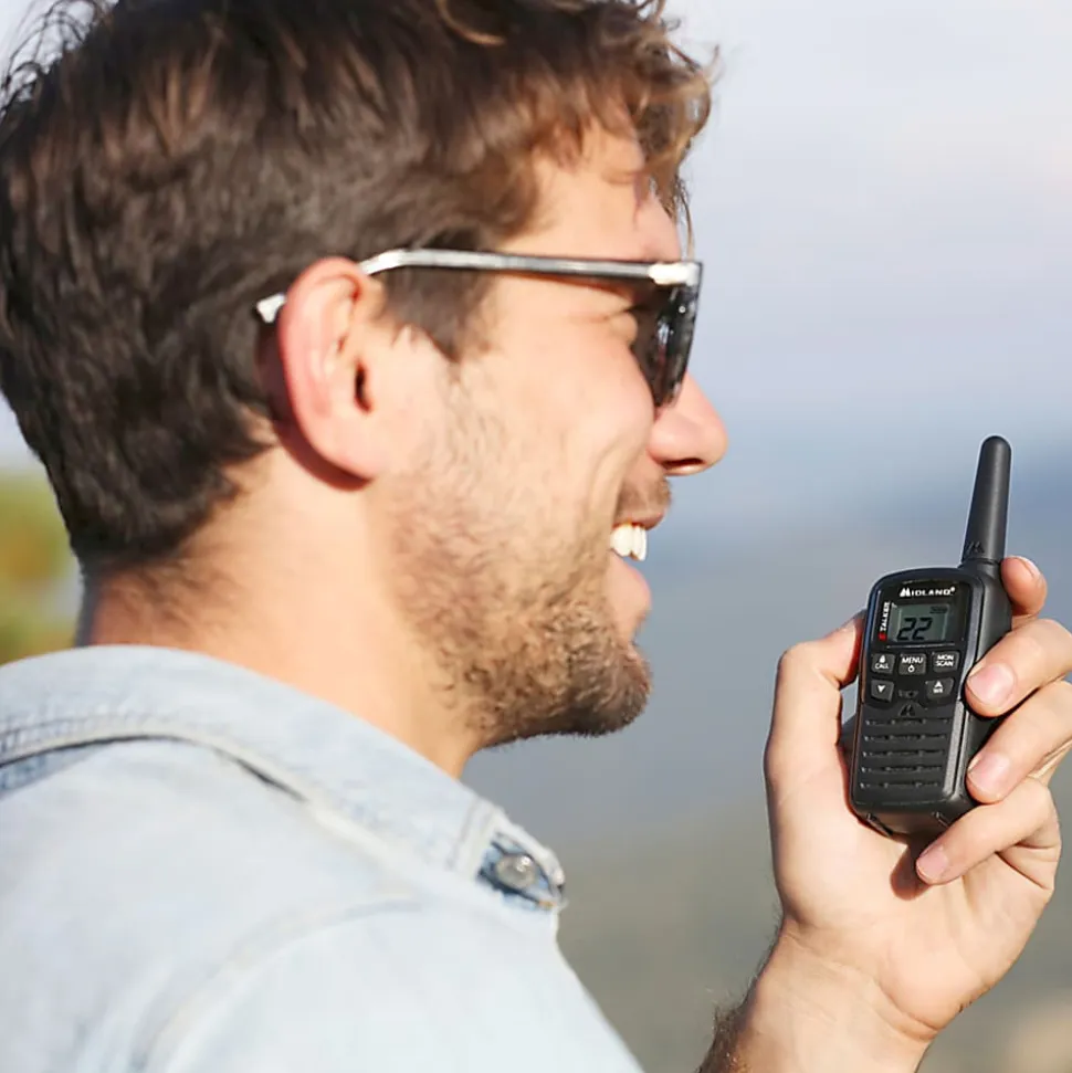 Midland T10x-TALKER Walkie Talkie - 22 Radio Channels - Upto 105600 ft - 38 Total Privacy Codes, 2/Pack