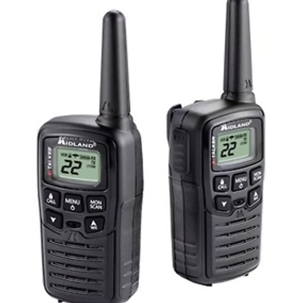 Midland T10x-TALKER Walkie Talkie - 22 Radio Channels - Upto 105600 ft - 38 Total Privacy Codes, 2/Pack