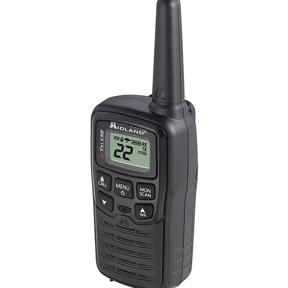 Midland T10x-TALKER Walkie Talkie - 22 Radio Channels - Upto 105600 ft - 38 Total Privacy Codes, 2/Pack
