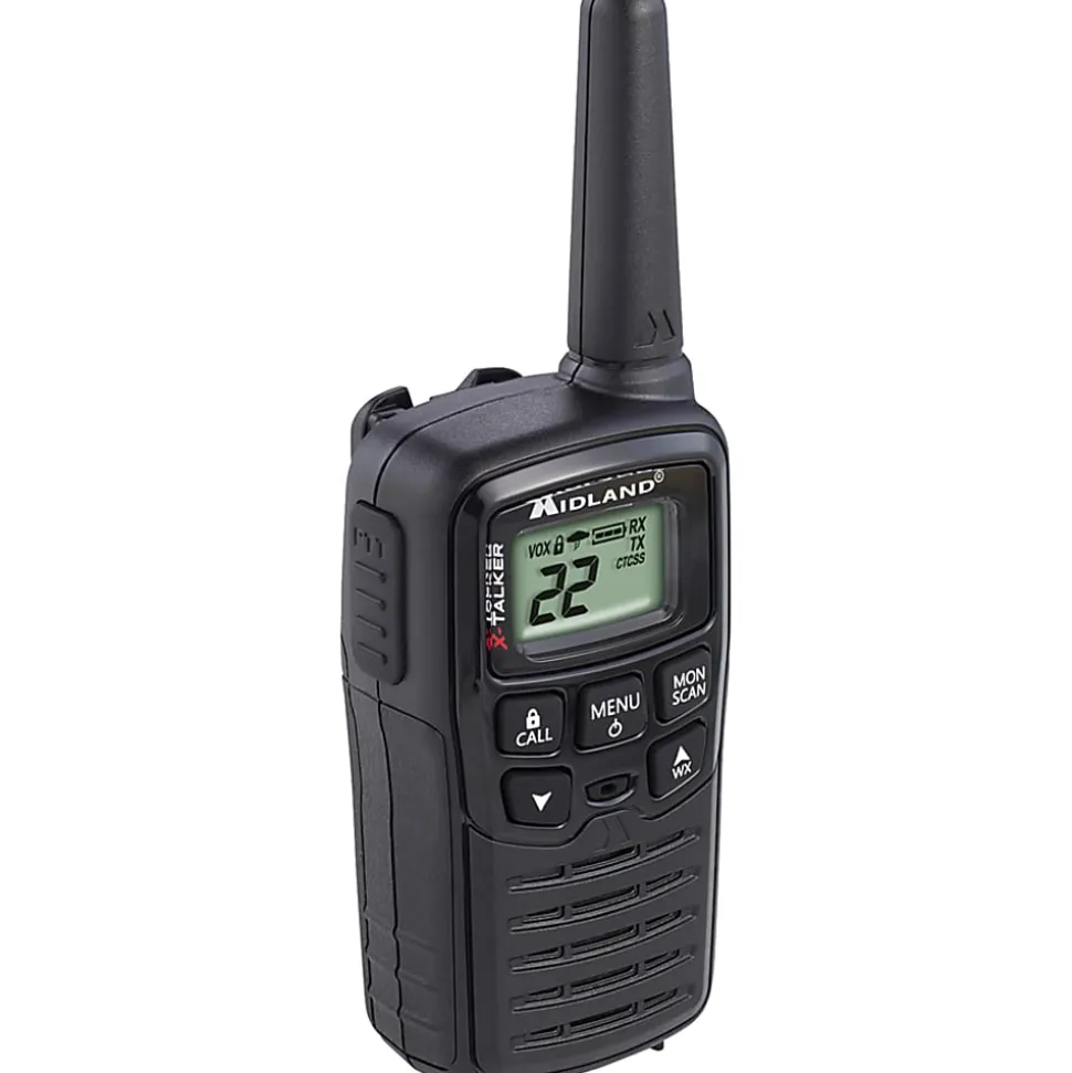 Midland T10x-TALKER Walkie Talkie - 22 Radio Channels - Upto 105600 ft - 38 Total Privacy Codes, 2/Pack