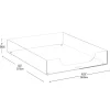 Mind Reader Acrylic Paper Tray Desktop Organizer, 2"H x 12-1/2"W x 10-1/4"D, Clear