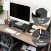 Mind Reader Adjustable Monitor Stand, 4"H x 13-1/4"W x 17-1/4"L , Black