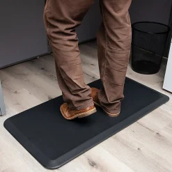 Mind Reader Anti-Fatigue Standing Desk Mat, 3/4"H x 20-1/4"W x 39-1/2"L, Black