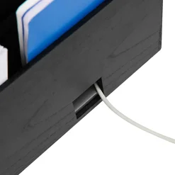 Mind Reader Desk Organizer, 8-1/2"H x 9-1/2"W x 16-1/4"D, Black