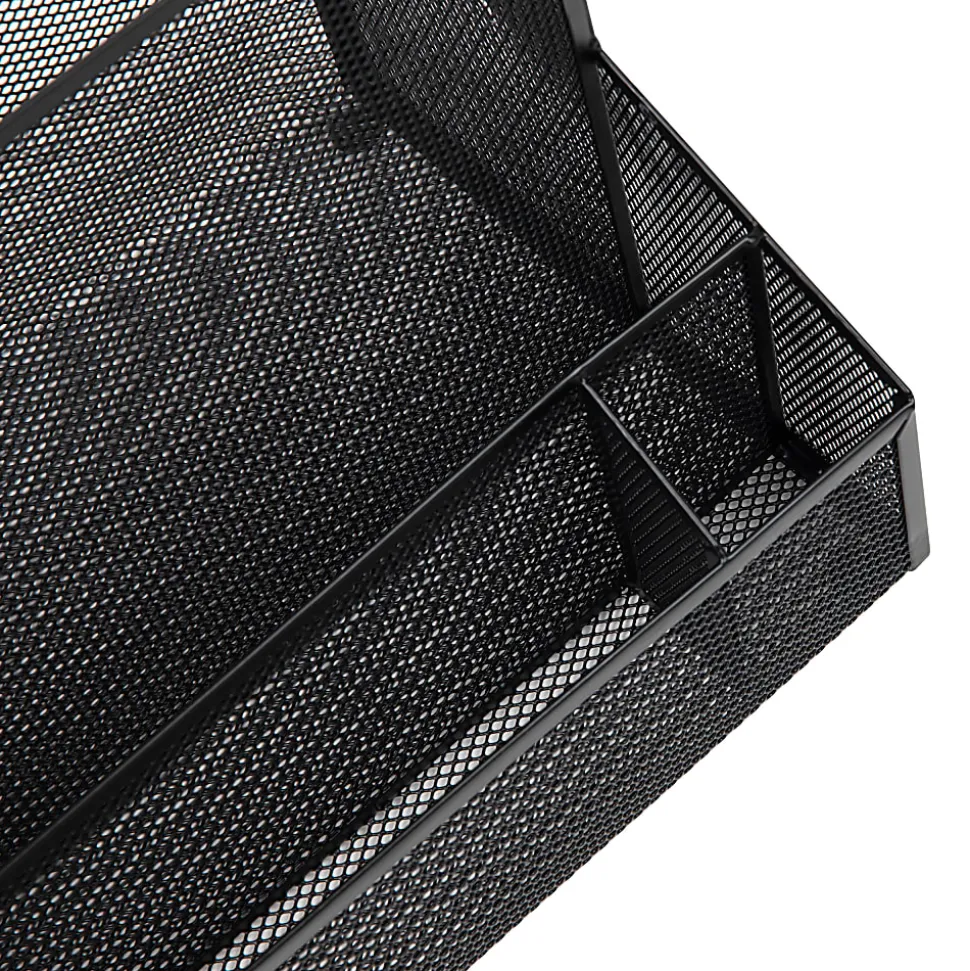Mind Reader Desktop Organizer Vertical File Storage, 9-1/2"H x 9-1/2"W x 12-243/20 D, Black