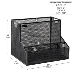 Mind Reader Desktop Organizer Vertical File Storage, 9-1/2