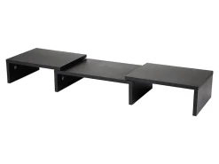 Mind Reader Dual Monitor Stand, 4-3/4”H x 9-1/4”W x 51-1/4”D, Black