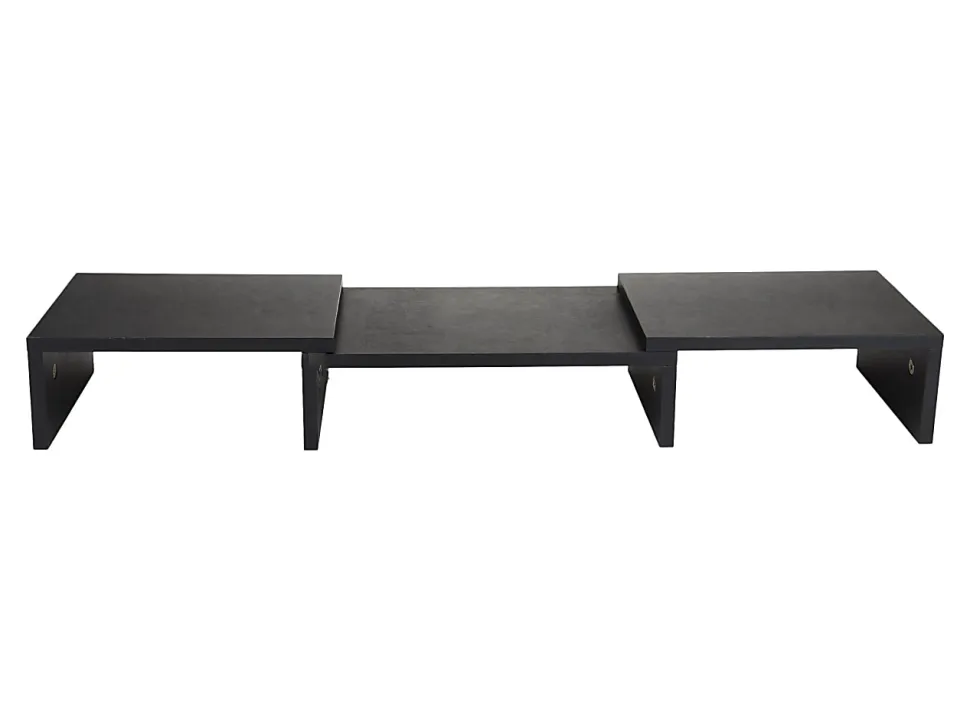 Mind Reader Dual Monitor Stand, 4-3/4”H x 9-1/4”W x 51-1/4”D, Black