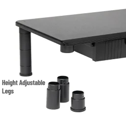 Mind Reader Dual-Monitor Stand With Drawers, 6-1/2