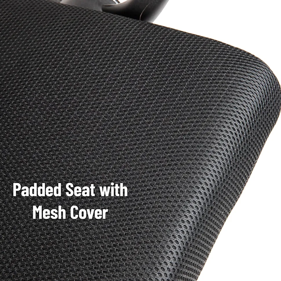 Mind Reader Ergonomic Mesh High-Back Swivel Executive Office Desk Chair, 42 1/2-47"H, Black