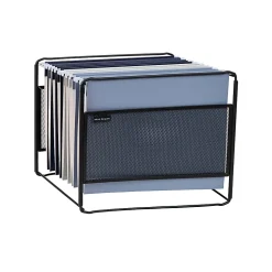 Mind Reader Hanging File Folder Organizer, 10-1/4”H x 9-3/4”W x 13”D, Black