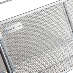 Mind Reader Hanging File Folder Organizer, 10-1/4”H x 9-3/4”W x 13”D, Silver