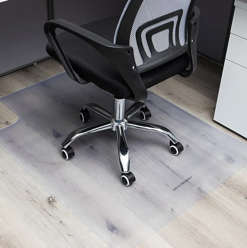 Mind Reader Hard Floor Office Chair Mat, 35-1/4”W x 47”D