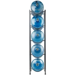 Mind Reader Heavy Duty 5-Tier Water Jug Stand, Metal, 54