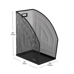 Mind Reader Large Vertical File Storage Basket 12-1/2
