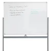 Mind Reader Magnetic Double-Sided Dry-Erase White Board with Base and Wheels, 73-1/2"H x 21"W x 49-1/2"H, White