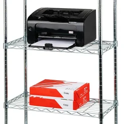 Mind Reader Metal Adjustable Storage Shelves, 4-Tier, 48