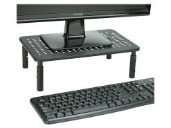 Mind Reader Metal Ventilated Monitor Stand with Adjustable Height, 5-1/2