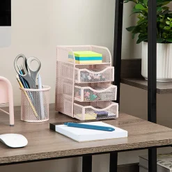 Mind Reader Mini Desk Supplies Office Supplies Organizer, 8