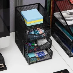 Mind Reader Mini Desk Supplies Office Supplies Organizer, 8
