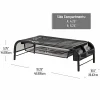 Mind Reader Monitor Stand Ventilated Laptop Riser Metal Paper Tray, 5 1/2"H x 11 1/2"W x 20"D, Black, Set of 2 Organizers