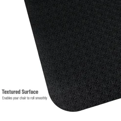 Mind Reader Office Chair Mat for Hardwood Floors PVC Under Desk Floor Protector, 0.125” H x 35-1/2