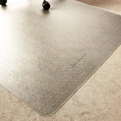 Mind Reader Office Chair Mat for Carpet Grips, PVC, 47