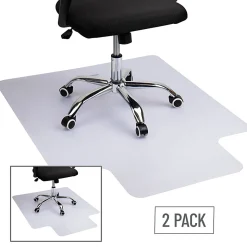 Mind Reader Office Chair Mat for Carpet Grips, PVC, 47