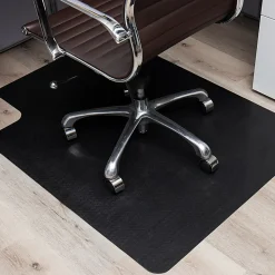 Mind Reader Office Chair Mat For Hard Floors, 1/16”H x 35-1/2”W x 47-1/2”D, Black