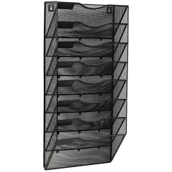 Mind Reader 8-Pocket Wall File Organizer, 26-1/4