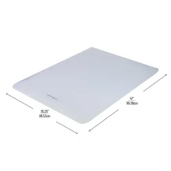 Mind Reader PVC Office Chair Mat For Hard Floor, 35-1/4”W x 47”D, Clear