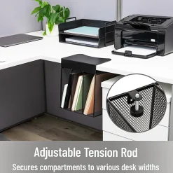 Mind Reader Slide-On Under Desk File Organizer, 11-1/2