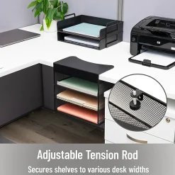 Mind Reader Slide-On Under Desk File Organizer, 11-1/2