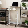 Mind Reader 19.5"W Standing Desk Adjustable Height Laptop Workstation, White