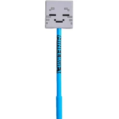 Minecraft 2D Licensed Topper Ballpoint Pen, Medium Point, 0.77 mm, Blue Ink, Quantity 1
