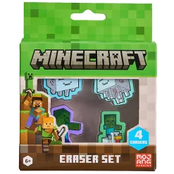 Minecraft Licensed Eraser Set, 1-1/4