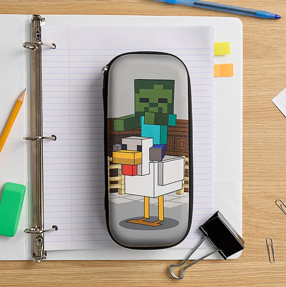 Minecraft Licensed EVA Pencil Case, 4"H x 9"W x 2"D, Quantity 1