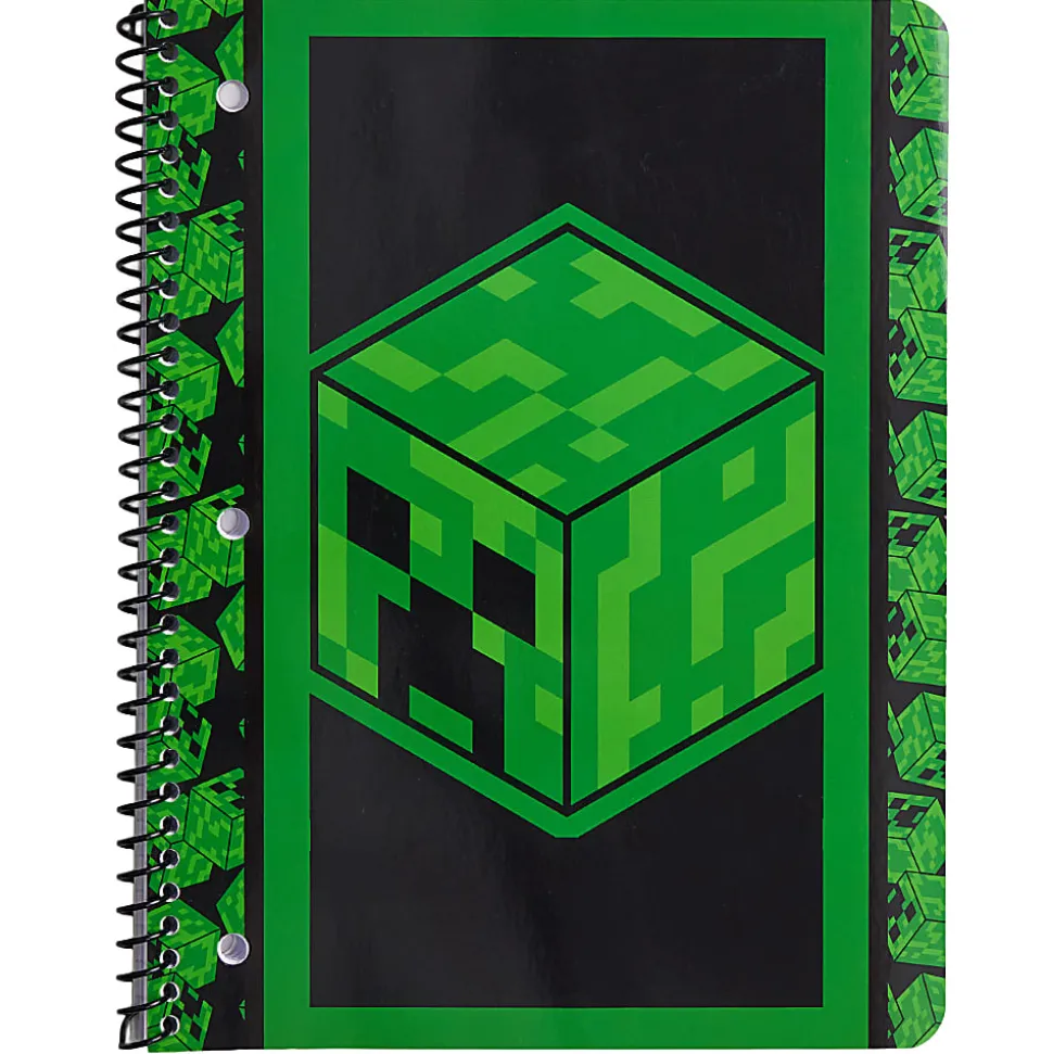 Minecraft Licensed Single Subject Wide Ruled Notebook, 8.5" x 11", 70 Sheets, Quantity 1