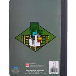 Minecraft Licensed Wide Ruled Composition Notebook, 9.5" x 7.25", 100 Sheets, Quantity 1