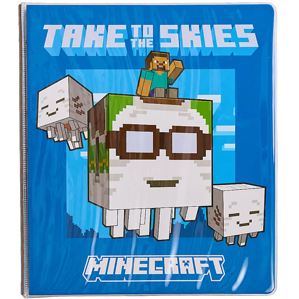 Minecraft 3-Ring Licensed 1 Inch Vinyl Binder, 11.5"H x 10"W, Quantity 1