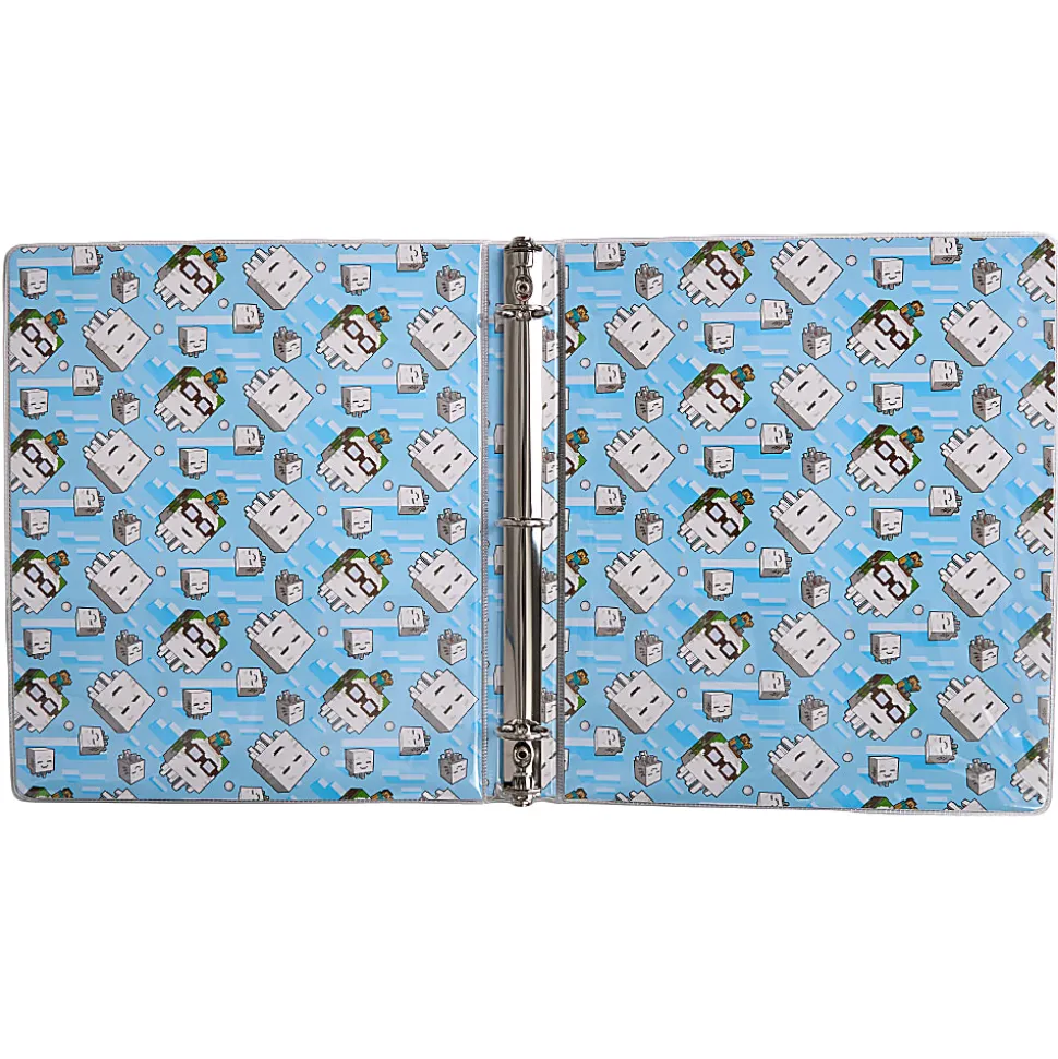Minecraft 3-Ring Licensed 1 Inch Vinyl Binder, 11.5"H x 10"W, Quantity 1